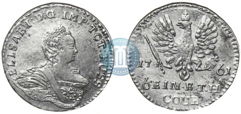 Picture 1/6 Thaler 1761 year  