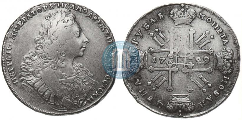 Фото 1 рубль 1729 года  "Тип 1729"
