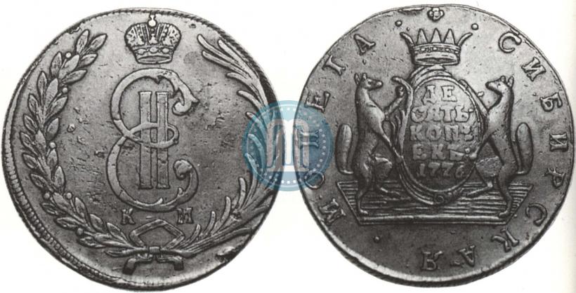 Picture 10 kopecks 1776 year КМ 