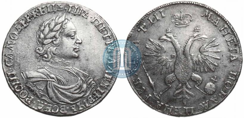 Фото 1 рубль 1718 года OK-L 