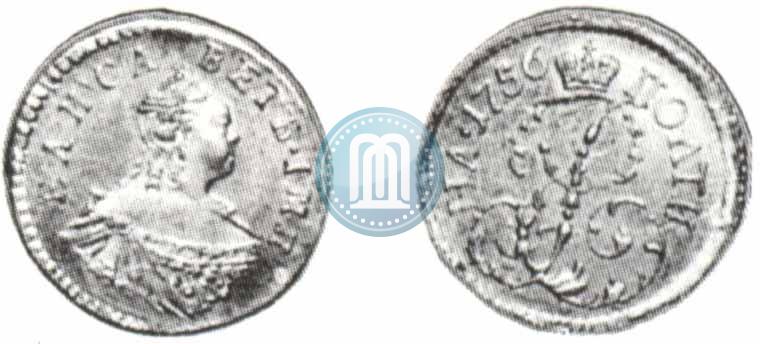 Фото Полтина 1756 года  