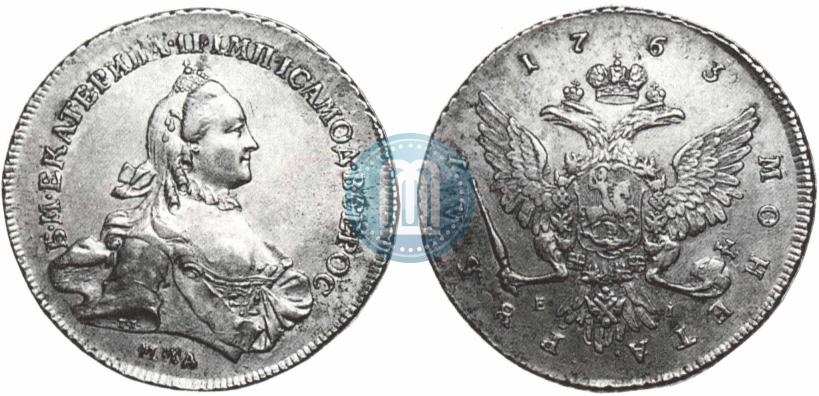 Picture 1 rouble 1763 year ММД-EI 