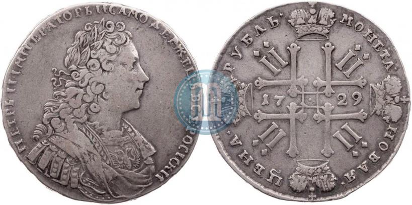 Фото 1 рубль 1729 года  "Тип 1728"