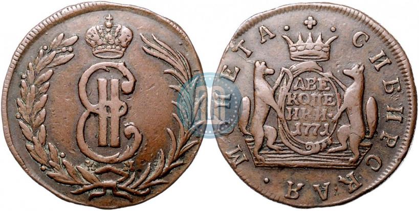 Picture 2 kopecks 1771 year КМ 