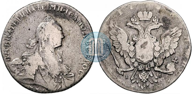 Фото 1 рубль 1768 года ММД-EI 