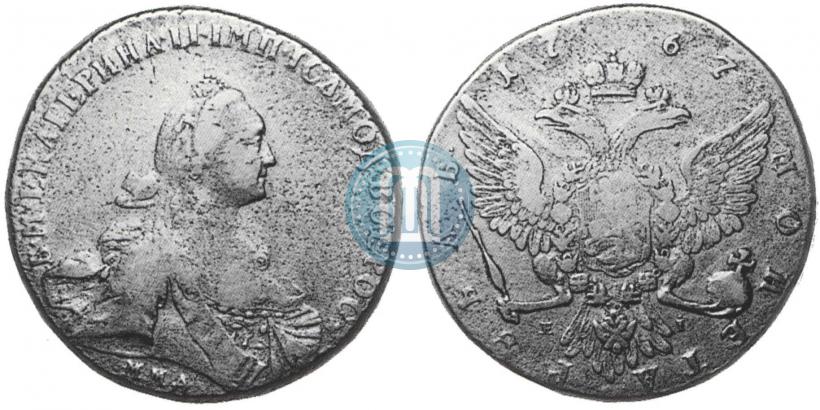 Picture 1 rouble 1767 year ММД-EI 