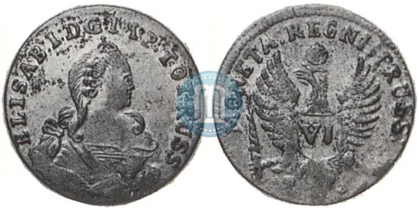 Picture 6 groszy 1759 year  