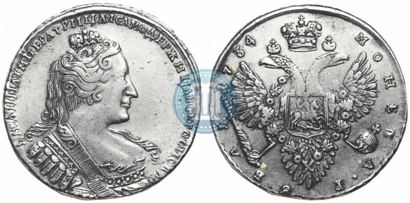 Picture 1 rouble 1734 year  "Type of 1732"