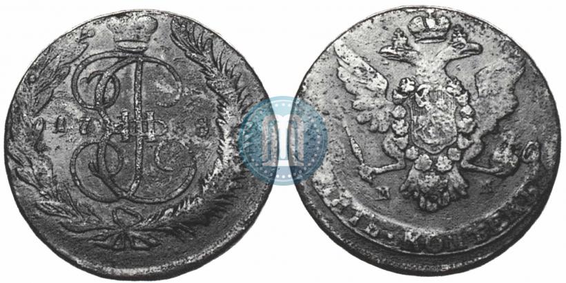 Фото 5 копеек 1768 года ММ 