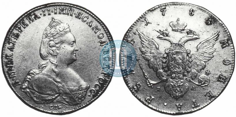 Picture 1 rouble 1785 year СПБ-ЯА 