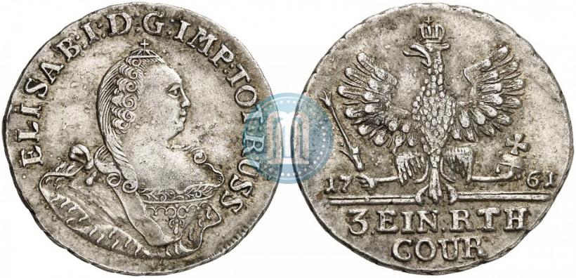 Picture 1/3 Thaler 1761 year  