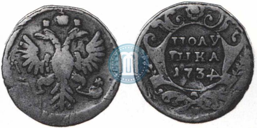 Picture Polushka 1734 year  