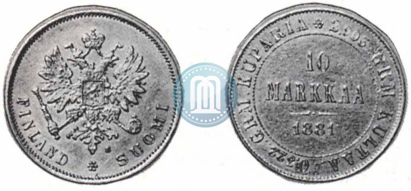 Picture 10 markkaa 1881 year S 
