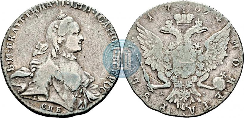 Picture 1 rouble 1764 year СПБ-СА 