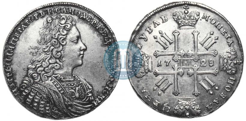 Picture 1 rouble 1728 year  "Type of 1728"