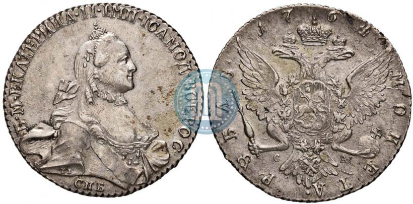 Picture 1 rouble 1764 year СПБ-СА 