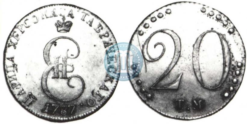 Picture 20 kopecks 1787 year ТМ 