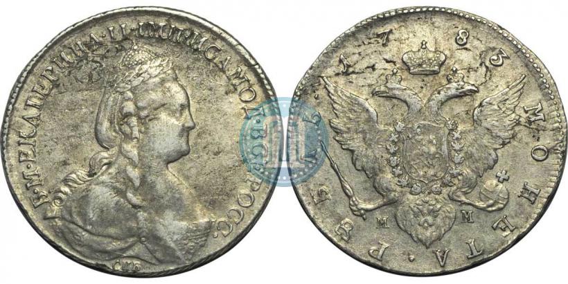 Picture 1 rouble 1783 year СПБ-ММ 
