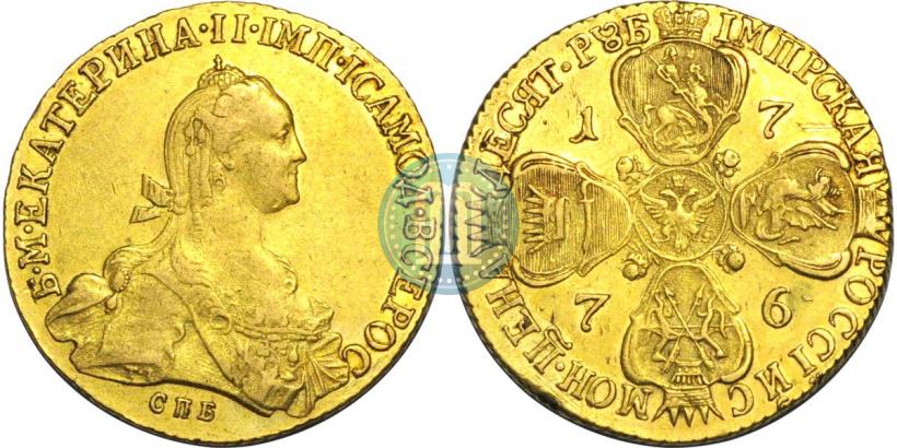 Picture 10 roubles 1776 year СПБ 