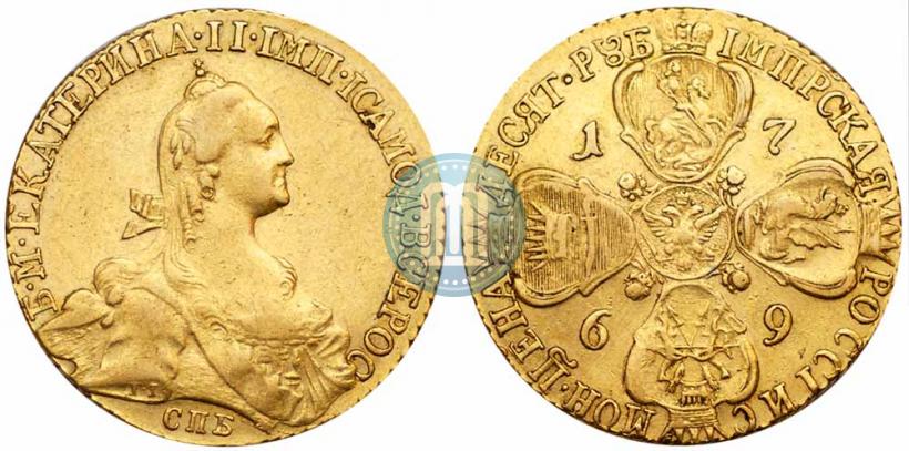 Picture 10 roubles 1769 year СПБ 