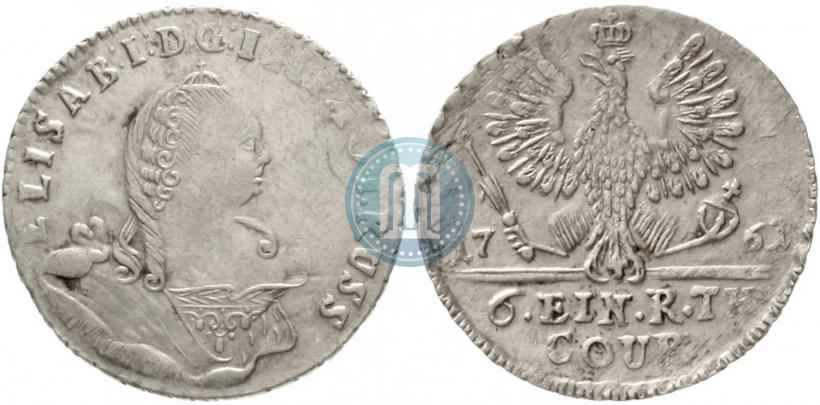 Picture 1/6 Thaler 1761 year  