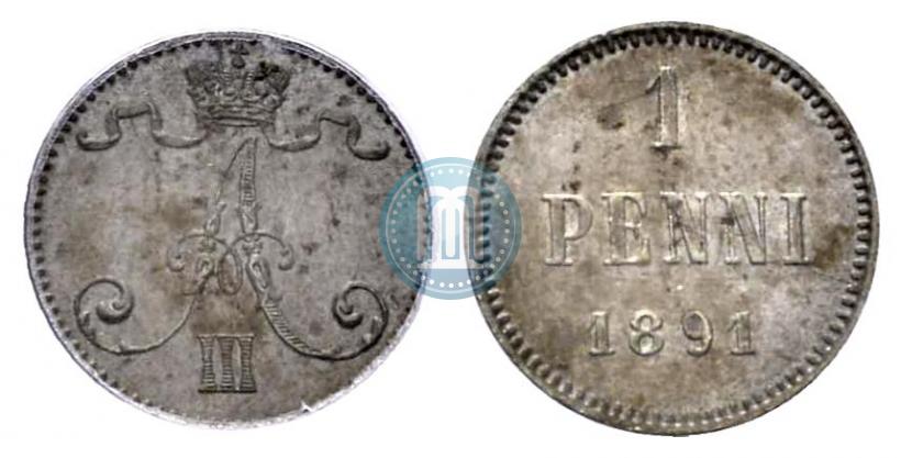 Picture 1 penni 1891 year  