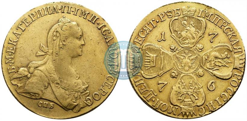 Фото 10 рублей 1776 года СПБ 