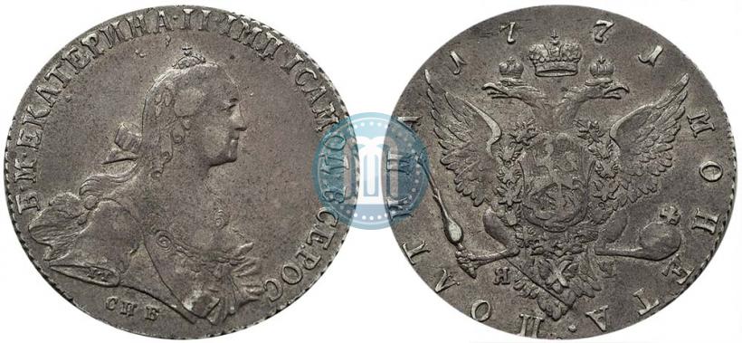 Фото Полтина 1771 года СПБ-ЯЧ 