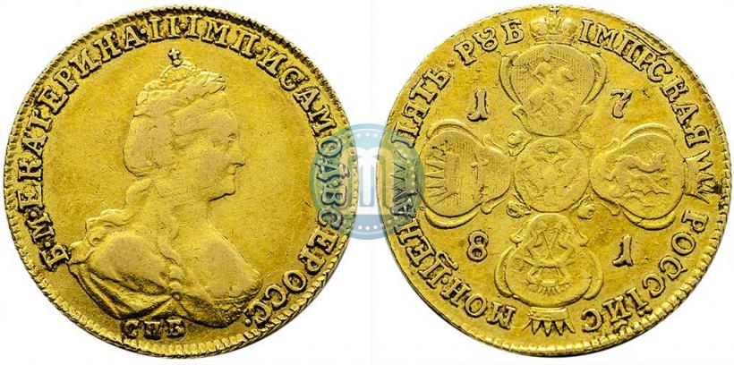 Фото 10 рублей 1781 года СПБ 