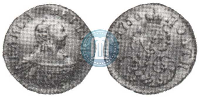 Фото Полтина 1756 года  