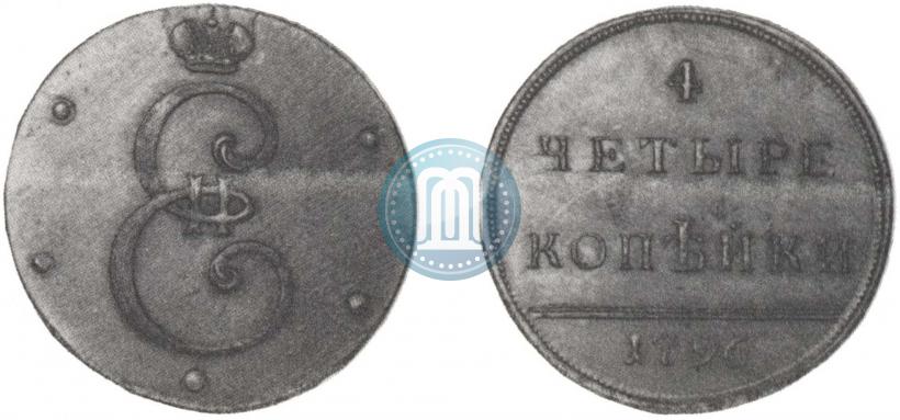Фото 4 копейки 1796 года  