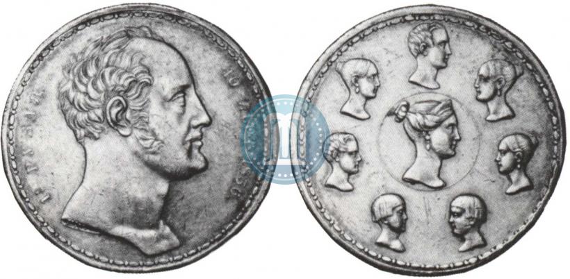 Picture 1,5 roubles - 10 złotych 1836 year П.У. "Family rouble"