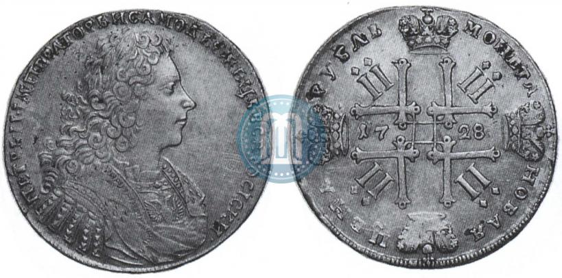 Фото 1 рубль 1728 года  "Тип 1728"