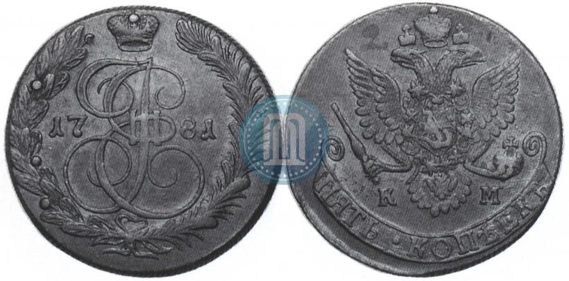 Picture 5 kopecks 1781 year КМ 