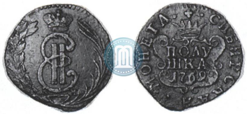 Фото Полушка 1769 года КМ 