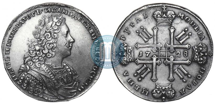 Фото 1 рубль 1728 года  "Тип 1728"