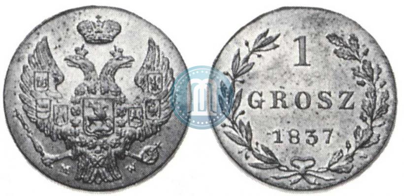 Picture 1 grosz 1837 year MW 