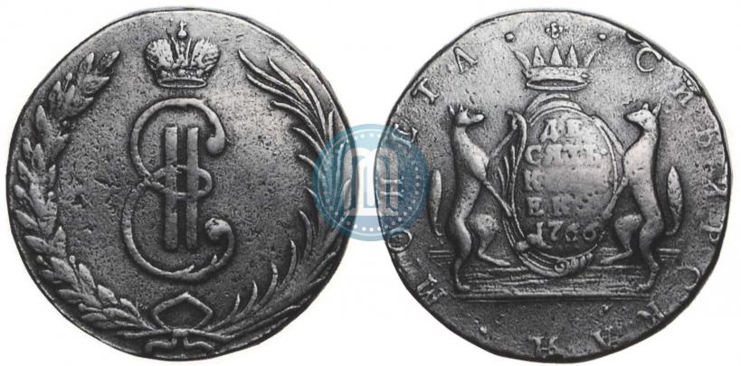 Picture 10 kopecks 1766 year  