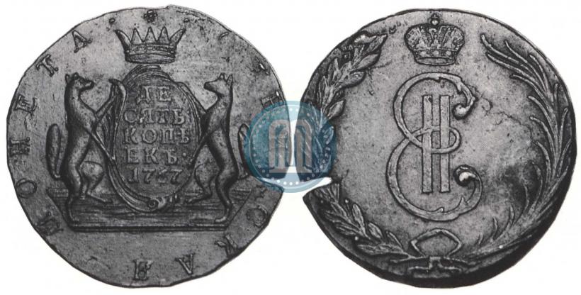 Picture 10 kopecks 1767 year  