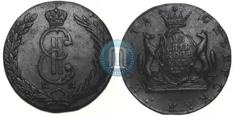 Picture 10 kopecks 1774 year КМ 