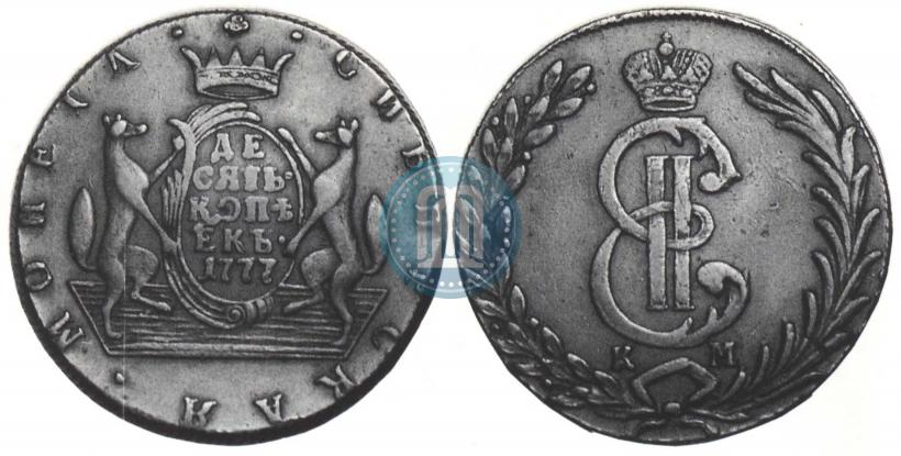 Picture 2 kopecks 1777 year КМ 