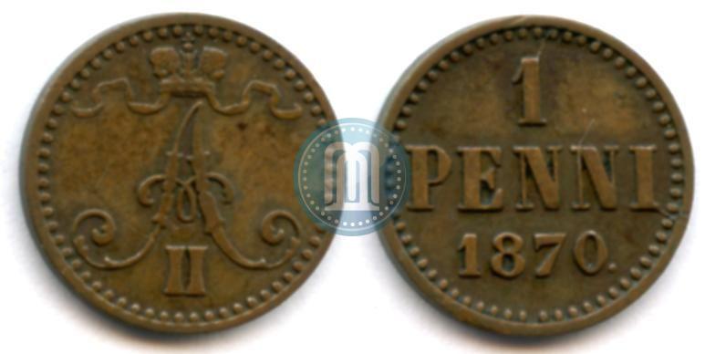 Picture 1 penni 1870 year  