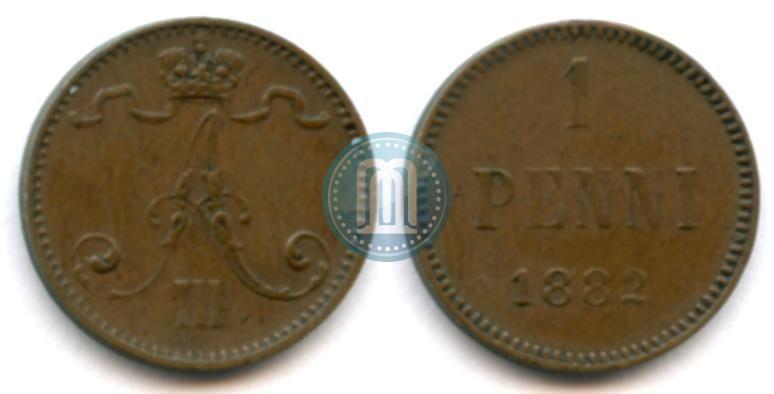 Фото 1 пенни 1882 года  