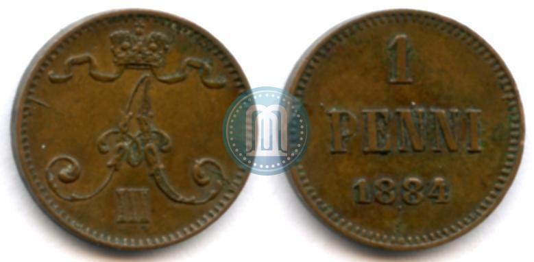 Фото 1 пенни 1884 года  