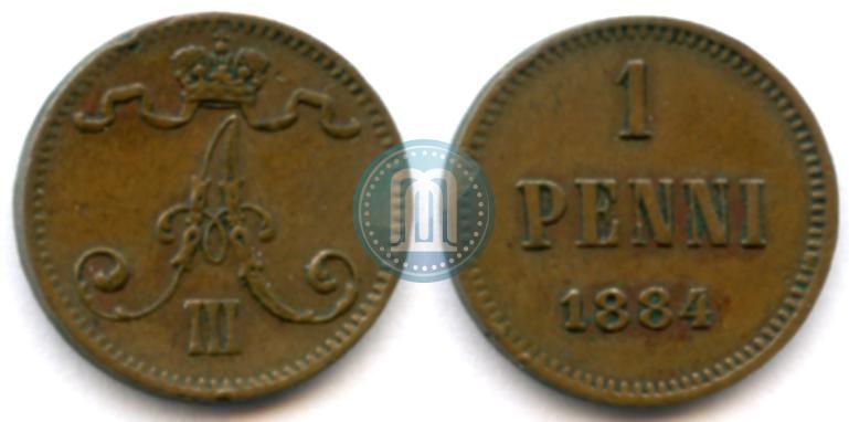 Фото 1 пенни 1884 года  