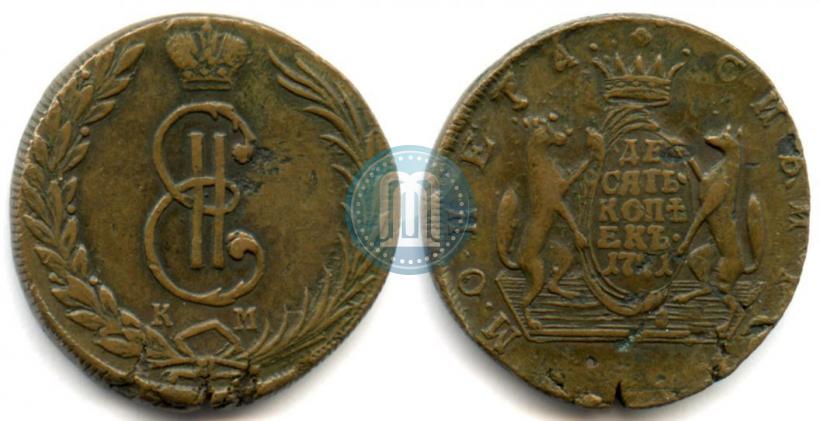 Picture 10 kopecks 1771 year КМ 