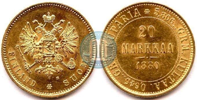 Picture 20 markkaa 1880 year S 