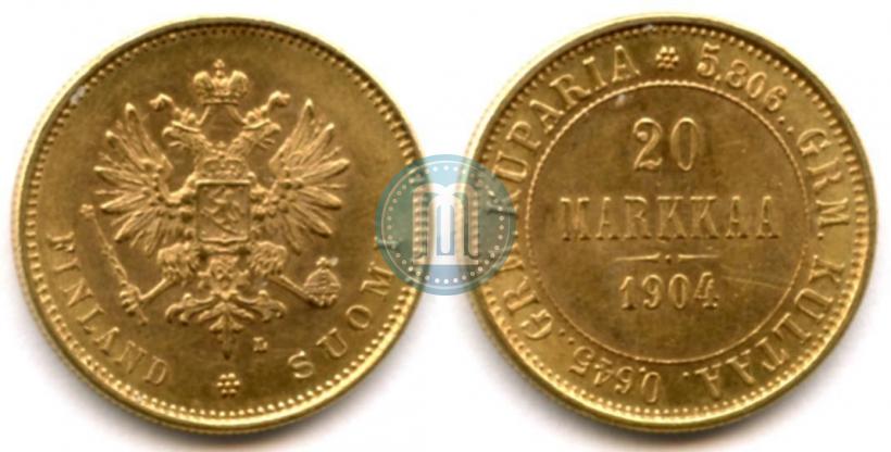 Picture 20 markkaa 1904 year L 