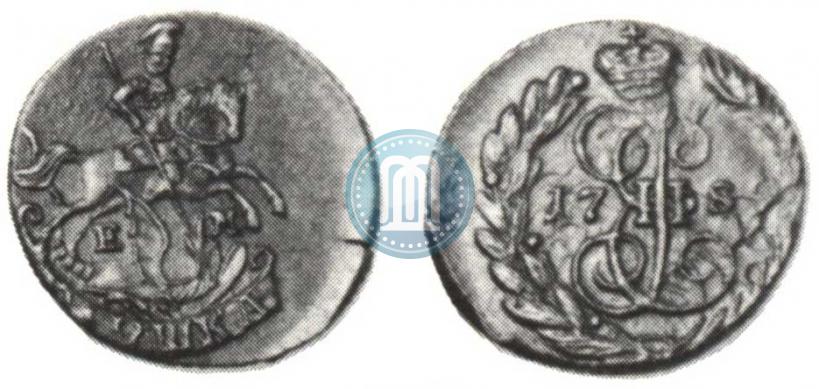 Фото Полушка 1789 года ЕМ 