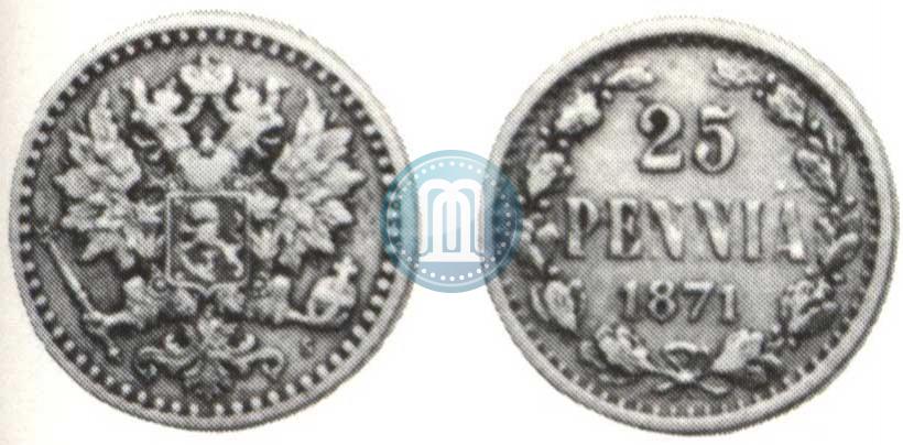 Фото 25 пенни 1871 года S 
